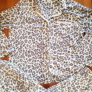 Leopard print pajamas